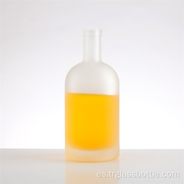 750 ml de botellas de licor de vidrio esmerilado
